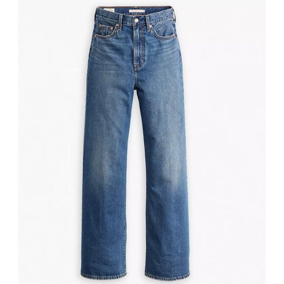 Levi's 29x32 Premium Ribcage Wide Leg Polar Permiter Dark Wash - Picture 6 of 7